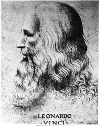 Portrait de Léonard de Vinci (1452-1519), gravé par Francesco Bartolozzi